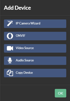Adding a Device in Agent DVR