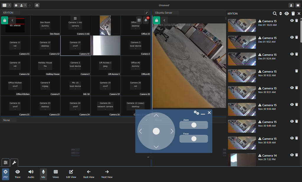 Steuerung mehrerer Agent DVR-Server in einer Benutzeroberfläche